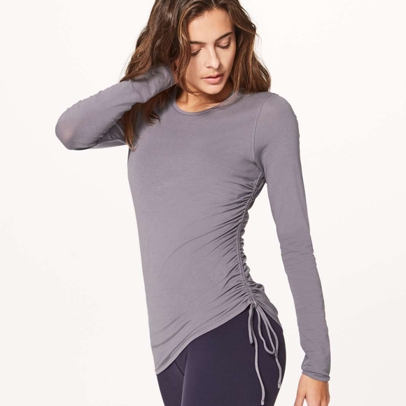Lululemon Cinch It Long Sleeve Dusky Lavender - Picture 1 of 11
